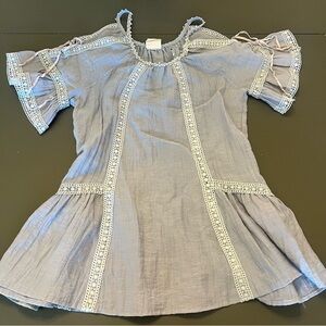 Pretty Angel Gray/Cream Lace Dress